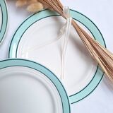 Céranord flat plates - Amanda model in green