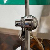 Lampe de bureau, notaire, banquier, opaline verte, art deco 1930