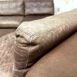 Modular leather sofa, vintage design 1970