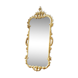 Rococo mirror metal Golden of the nineteenth 33x73cm