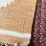 Signed, wool röllakan, sweden 1960s/1970s, vintage, mid-c modern