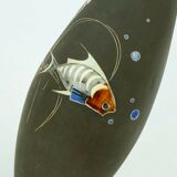 mid century VASE 50s organic shape fish decor model no. 2007 b