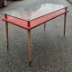 Vintage desk table with tapered legs