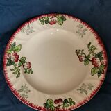4 flat plates "Montmorency"Longwy cherries