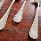 Christofle - 5 table spoons model Marot Bérain in silver-plated metal