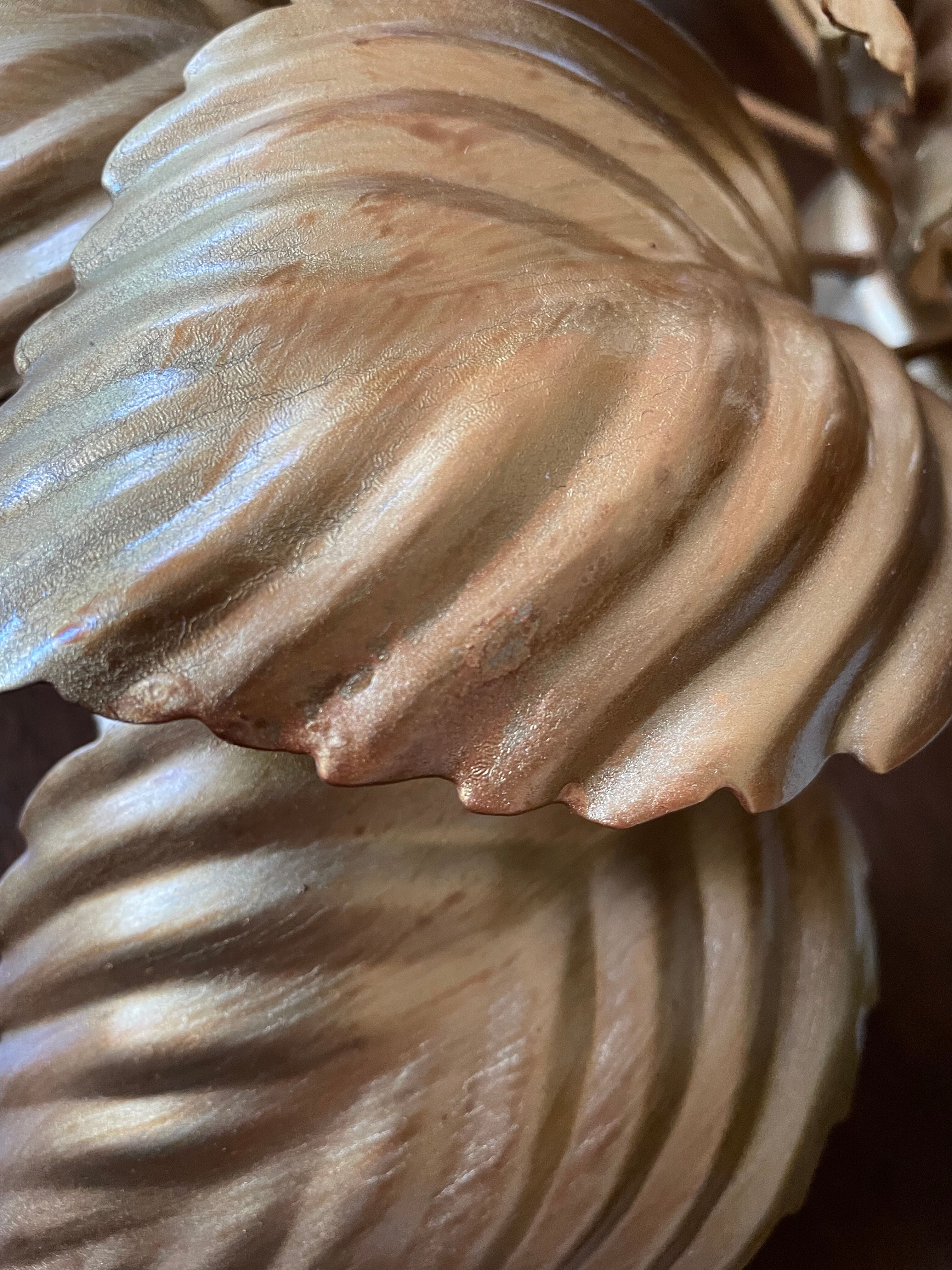 Ceiling light golden flower