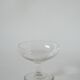 set of 6 engraved crystal champagne glasses 1950 8 X 9.5 cm