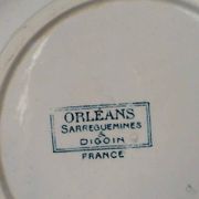 Set of 3 deep plates Orléans Sarreguemines & Digoin