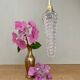 Suspension tulipe vintage en verre moulé