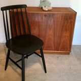 Low vintage blond walnut buffet