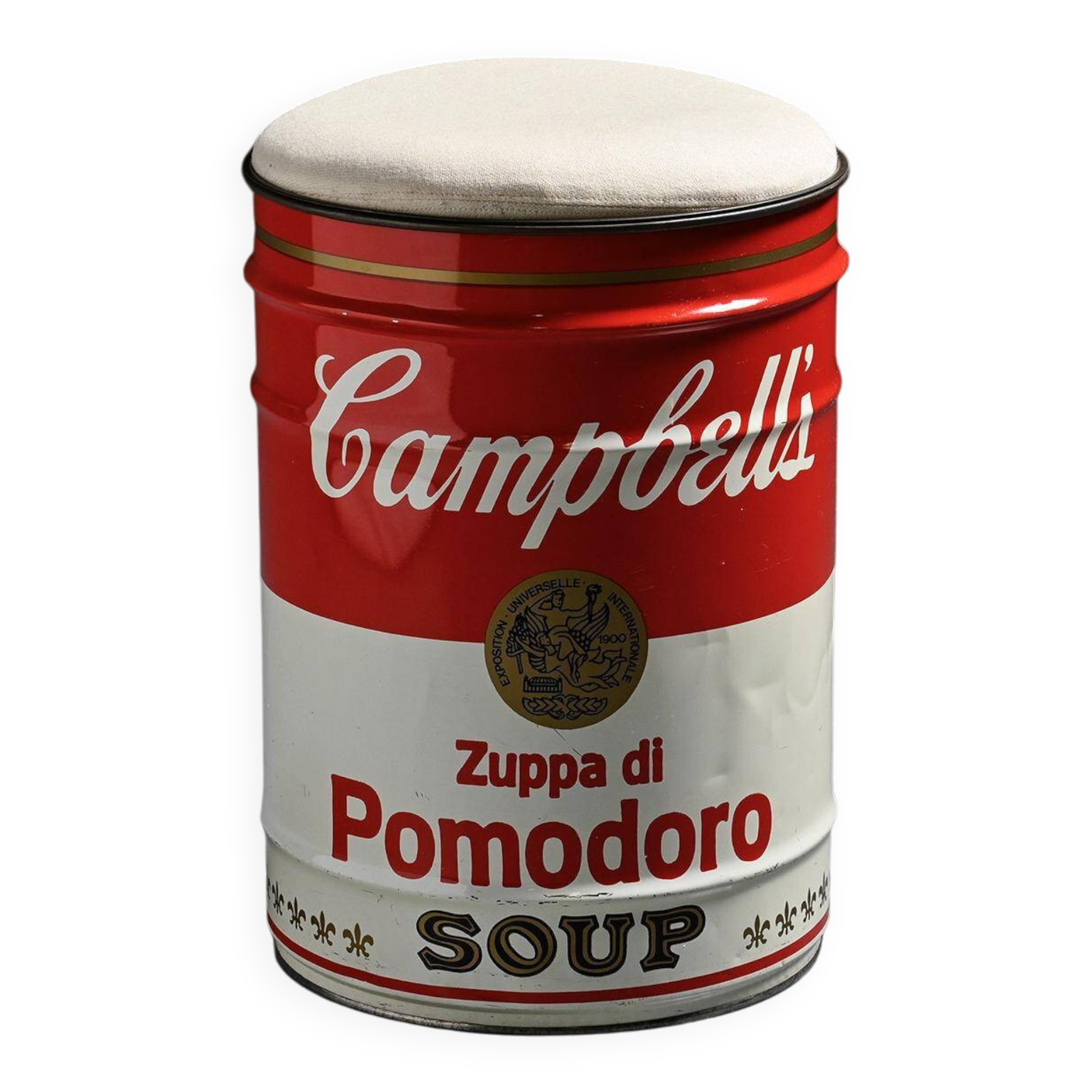 Tabouret « Campbell's Soup Can » par Dino Gavina, Ultramobile Simon, 1971