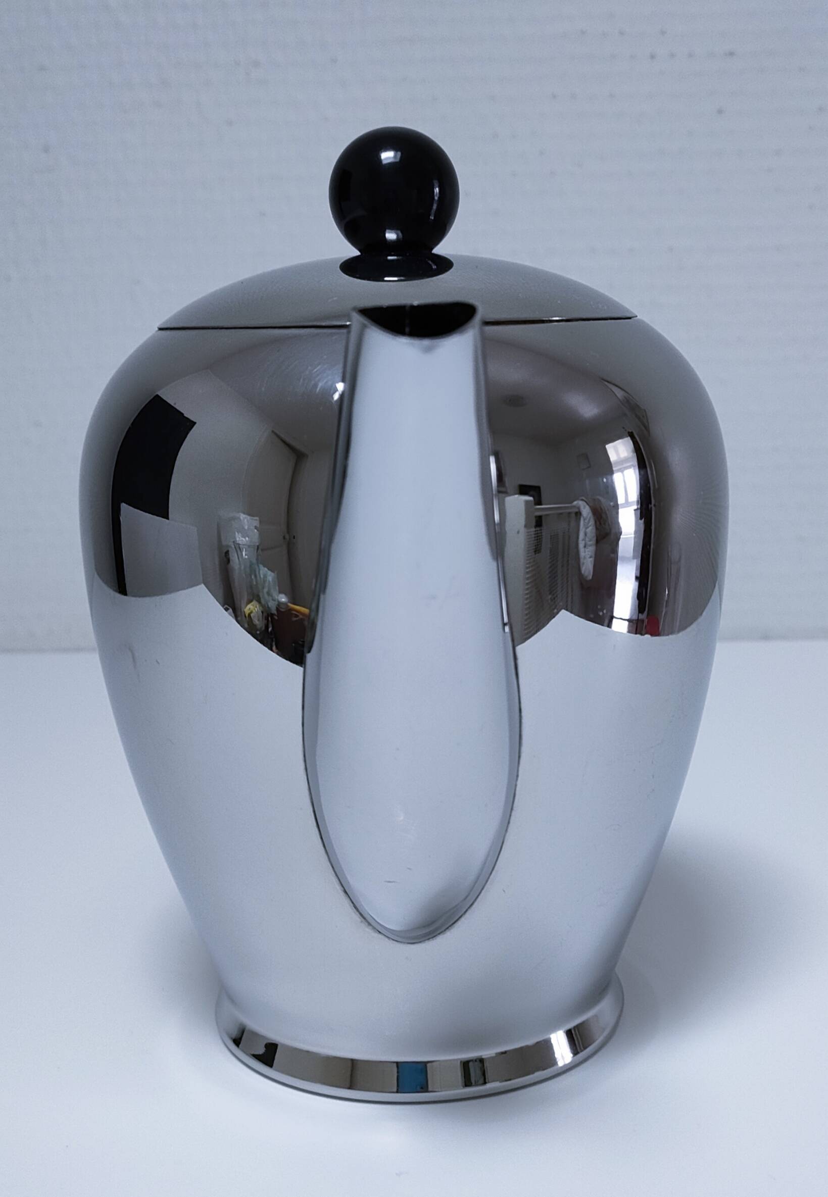 Cafetière théière "Bombé" Carlo Alessi inox vintage