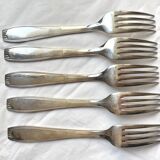 Christofle cutlery set - 11 fourchettes de table et 11 cuillères à soupe - Art déco - Métal argenté