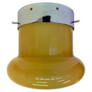 XXL Midcentury Hotel Design Ceiling Lamp, Flushmount, 1970s - Czechoslovakia
