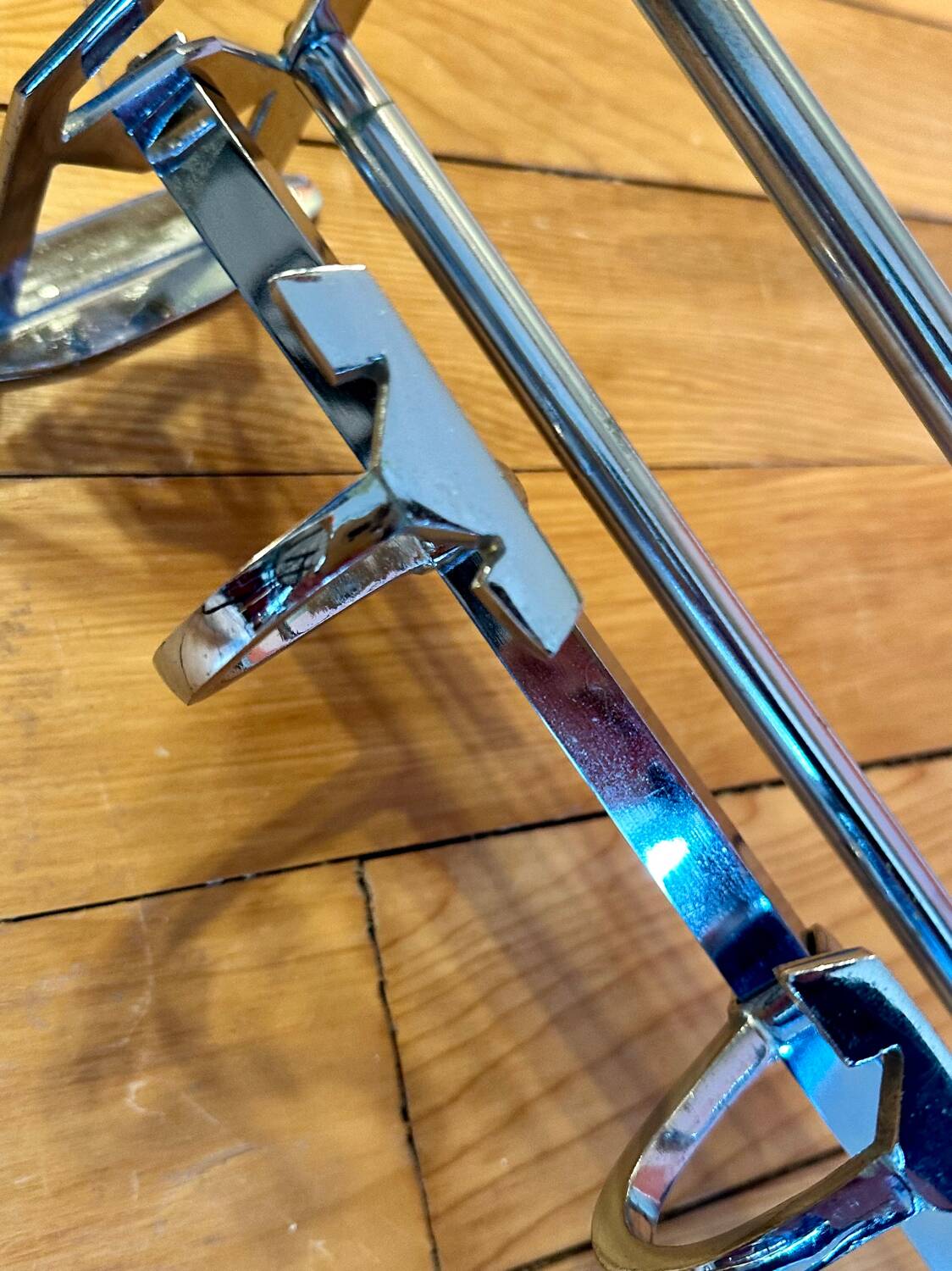 Vintage train wall coat rack 1930 brass