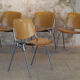 Set of four Piretti chairs for Castelli publishing house 1965'
