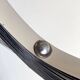 Space Age chrome aluminium moon hanging lamp,  slat lamp