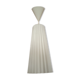 Suspension scandinave opaline blanc drapée