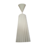 Suspension scandinave opaline blanc drapée