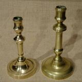 19th Brass Candlesticks