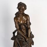 The Dream - Hippolyte François Moreau (1832-1927) Figurative sculpture and