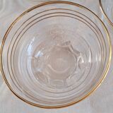 Vintage glassware set with gold filigree – 1960s