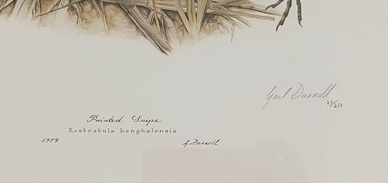 Pair of original lithographs signed in pencil by Gail Denise Darroll