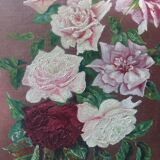 Peinture à l'huile, bouquet de fleurs