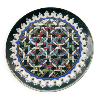 Antique plate KUTAHYA enamels