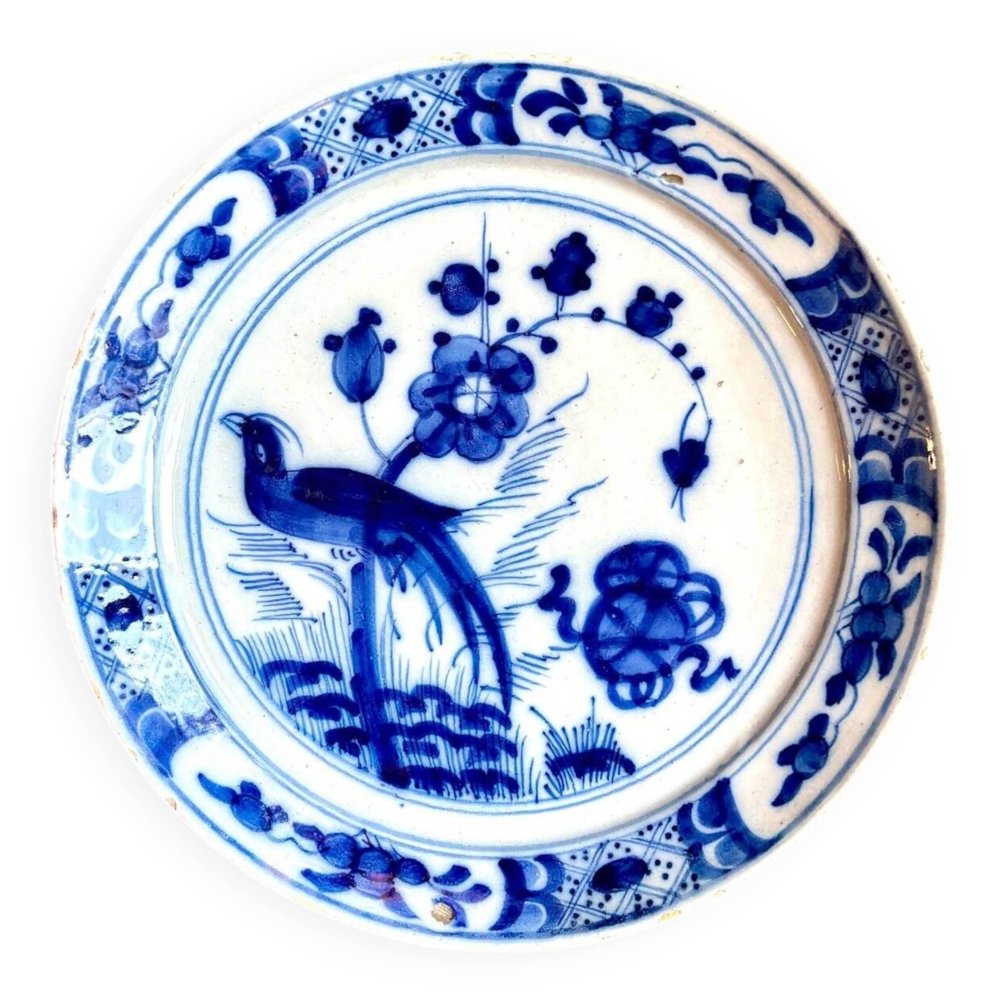 Delft blue porcelain plate