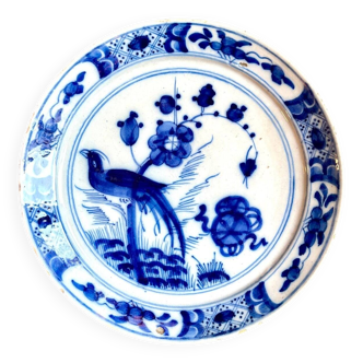 Assiette delft en porcelaine bleue