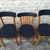 12 mismatched bistro chairs