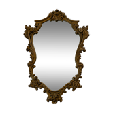 Miroir ancien style Louis XV Rocaille avec cadre sculpté