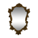 Antique mirror in Louis XV Rocaille style with carved frame.