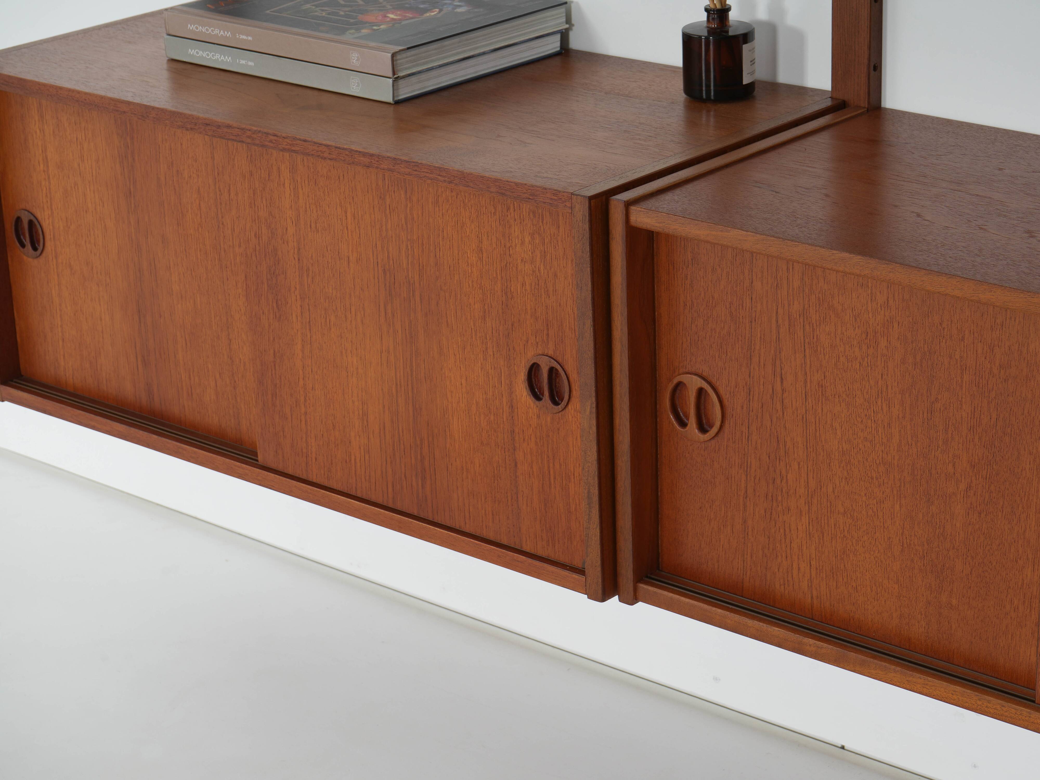 Teak modular shelving unit, Danish design, 1960s, made in Denmark