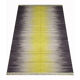 Modern Green Black Wool Kilim Area Rug Handwoven Abstract Rug- 122x183cm