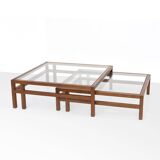 Jean-Michel Wilmotte “Silène” nesting coffee tables Ca. 1977.