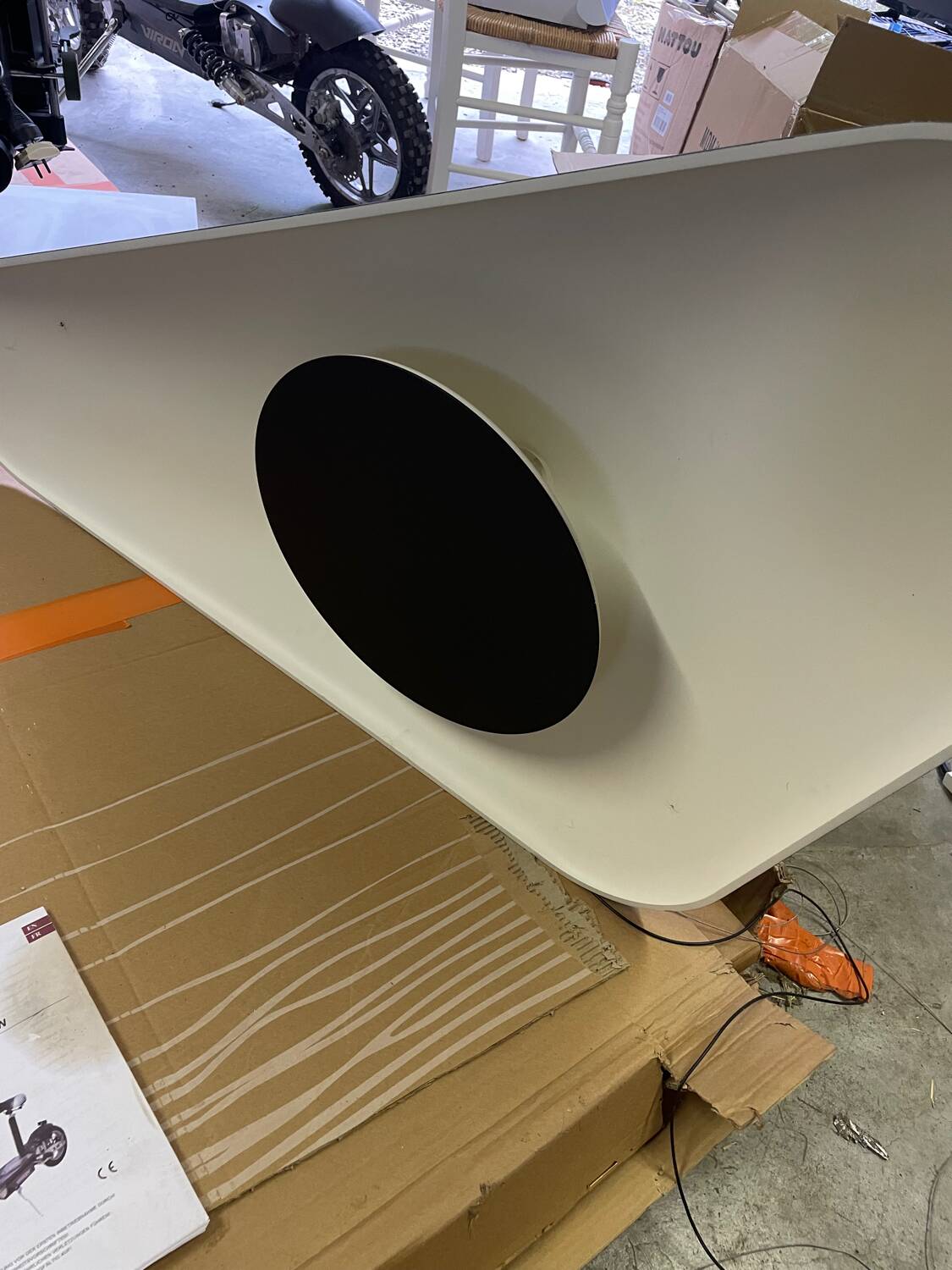 Ceiling light, black sun - luceplan