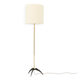 Brass and lacquered metal floor lamp, Spain, 1950s