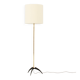 Brass and lacquered metal floor lamp, Spain, 1950s