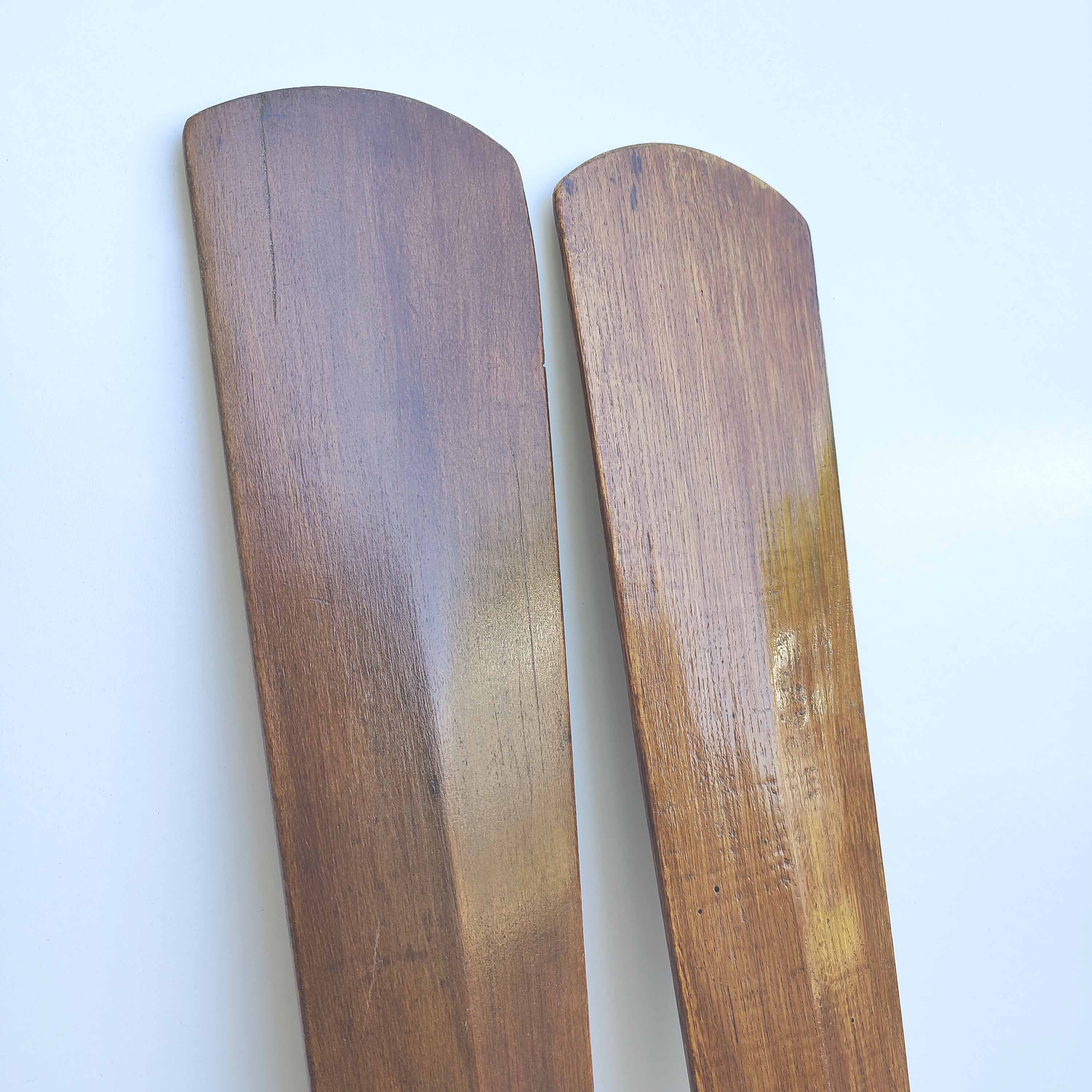 Wooden boat oar paddle