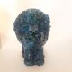 Lion statue, vintage, design Aldo Londi for Bitossi, Rimini blue series.