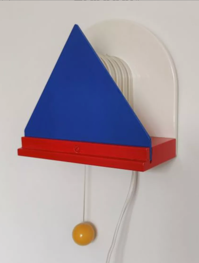 Applique murale vintage Ikea style Memphis, 1980
