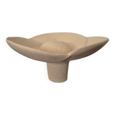 Sculptural bowl in chamotte stoneware