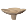 Sculptural bowl in chamotte stoneware
