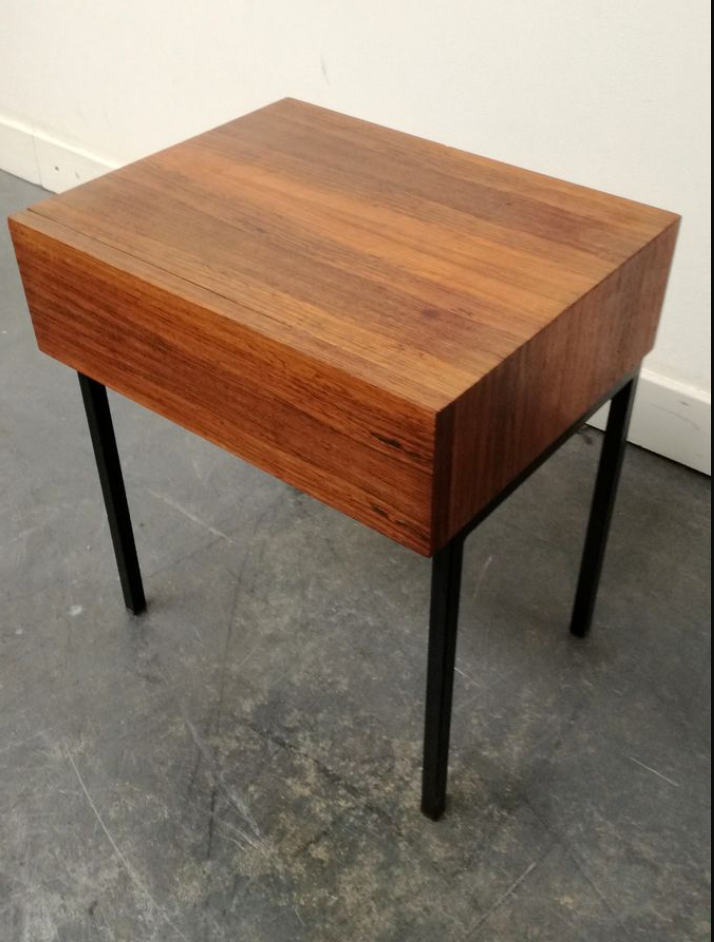 Bedside table in rosewood 1950s