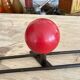 Wall coat rack with vintage balls