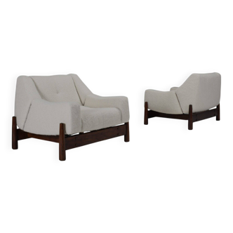 Paire de fauteuils en palissandre par Móveis Cimo, Brésil, années 1950