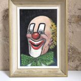 Oil portrait Clown 1979 signed