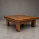 Brutalist coffee table / side table in oak – 1970s